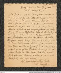 Nachlass Franz Steindachner, Karte von Eduard Graeffe an Franz Steindachner (15.10.1902), Inv.Nr. 173.37, Seite 2